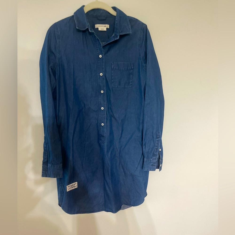 Lacrosse denim shirt dress 🐊